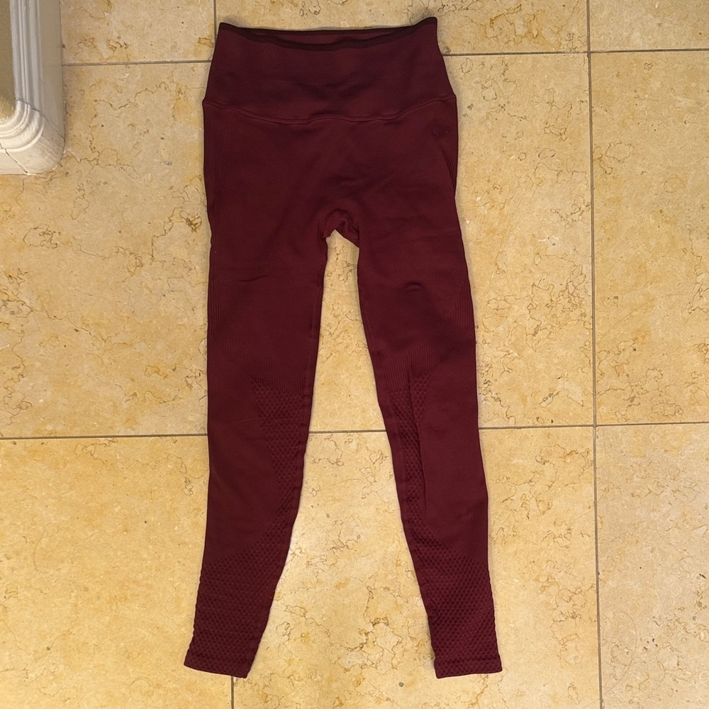 Joja rosewood/Burgundy High-Waisted Leggings
